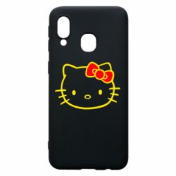 Чехол для Samsung A40 Hello Kitty logo - PrintSalon