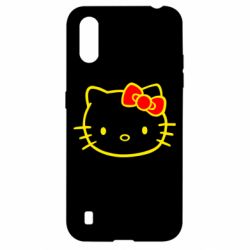Чехол для Samsung A01/M01 Hello Kitty logo - PrintSalon