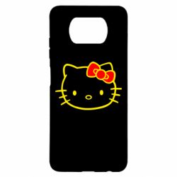 Чехол для Xiaomi Poco X3 Hello Kitty logo - PrintSalon