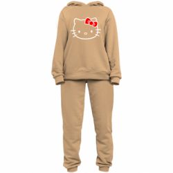 Женский костюм Hello Kitty logo - PrintSalon