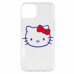 Чехол для iPhone 14 Plus Hello Kitty logo - PrintSalon