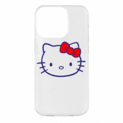 Чехол для iPhone 14 Pro Hello Kitty logo - PrintSalon