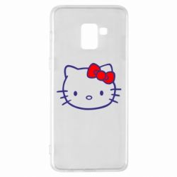 Чехол для Samsung A8+ 2018 Hello Kitty logo - PrintSalon