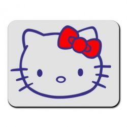 Коврик для мыши Hello Kitty logo - PrintSalon