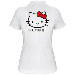 Женское поло Hello Kitty - PrintSalon