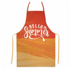 Фартук с 3D принтом Hello summer and the beach - PrintSalon