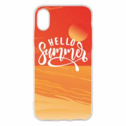 Чехол для iPhone X/Xs Hello summer and the beach - PrintSalon