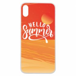 Чехол для iPhone Xs Max Hello summer and the beach - PrintSalon