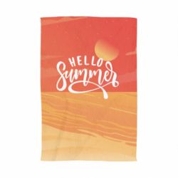 Полотенце с принтом Hello summer and the beach - PrintSalon