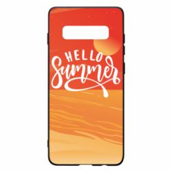 Чехол для Samsung S10+ Hello summer and the beach - PrintSalon