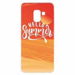 Чехол для Samsung A8 2018 Hello summer and the beach - PrintSalon