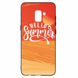 Чехол для Samsung A8+ 2018 Hello summer and the beach - PrintSalon
