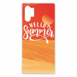 Чехол для Samsung Note 10 Plus Hello summer and the beach - PrintSalon
