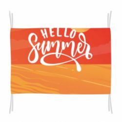 Флаг Hello summer and the beach - PrintSalon