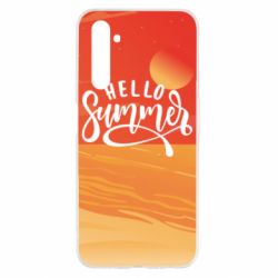 Чехол для Realme 6 Hello summer and the beach - PrintSalon
