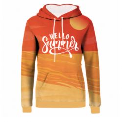 Жіноче 3D худі Hello summer and the beach