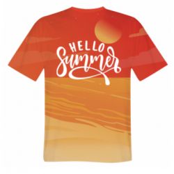 Мужская футболка 3D Hello summer and the beach - PrintSalon