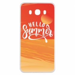 Чехол для Samsung J7 2016 Hello summer and the beach - PrintSalon
