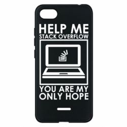 Чехол для Xiaomi Redmi 6A Help me stack overflow you are my only hope - PrintSalon