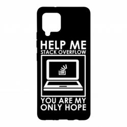 Чехол для Samsung A42 5G Help me stack overflow you are my only hope - PrintSalon