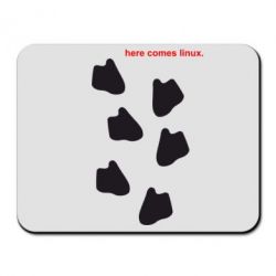 Килимок для миші Here comes Linux - PrintSalon