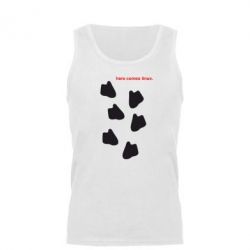 Майка чоловіча Here comes Linux - PrintSalon