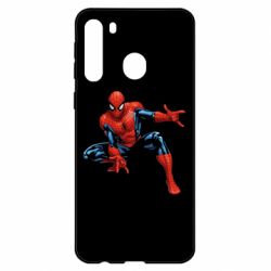 Чехол для Samsung A21 Hero Spiderman-PrintSalon Чехол для Samsung A21 Hero Spiderman