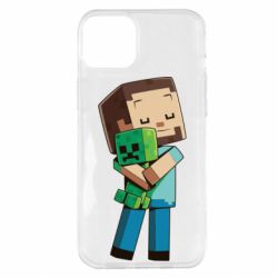 Чехол для iPhone 14 Plus Heroes from Minecraft