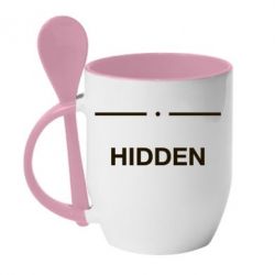 Чашка с ложкой Hidden - PrintSalon