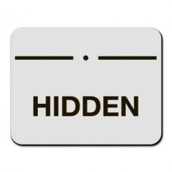 Коврик для мыши Hidden - PrintSalon
