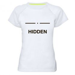 Женская футболка для спорта Hidden - PrintSalon