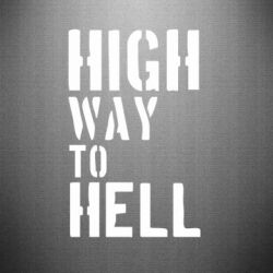 Наклейка High way to hell - PrintSalon