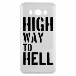 Чехол для Samsung J7 2016 High way to hell-PrintSalon Чехол для Samsung J7 2016 High way to hell