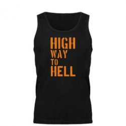 Майка чоловіча High way to hell - PrintSalon