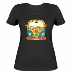 Женская футболка Hippie bus - PrintSalon