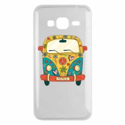 Чехол для Samsung J3 2016 Hippie bus - PrintSalon