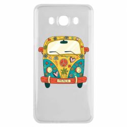 Чехол для Samsung J7 2016 Hippie bus - PrintSalon