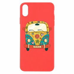 Чехол для iPhone Xs Max Hippie bus - PrintSalon