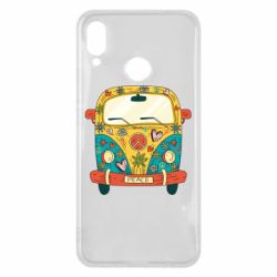 Чехол для Huawei P Smart Plus 2018 Hippie bus - PrintSalon