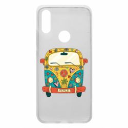 Чехол для Xiaomi Redmi 7 Hippie bus - PrintSalon