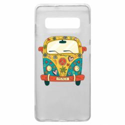 Чехол для Samsung S10+ Hippie bus - PrintSalon