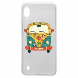 Чехол для Samsung A10 Hippie bus - PrintSalon
