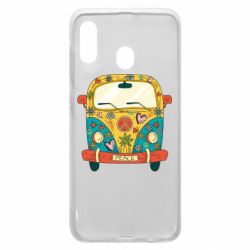 Чехол для Samsung A20 Hippie bus - PrintSalon