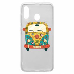 Чехол для Samsung A30 Hippie bus - PrintSalon