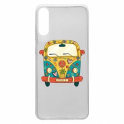 Чехол для Samsung A70 Hippie bus - PrintSalon