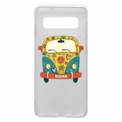 Чехол для Samsung S10 Hippie bus - PrintSalon