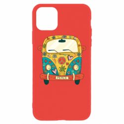 Чехол для iPhone 11 Hippie bus - PrintSalon
