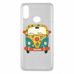 Чехол для Samsung A10s Hippie bus - PrintSalon