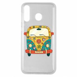 Чехол для Samsung M30 Hippie bus - PrintSalon