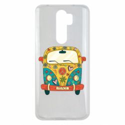 Чехол для Xiaomi Redmi Note 8 Pro Hippie bus - PrintSalon